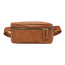 Fashion PU Shoulder Bag Women Pure Fanny Chest Crossbody Pack (Light Brown)