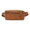 Fashion PU Shoulder Bag Women Pure Fanny Chest Crossbody Pack (Light Brown)