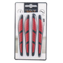 4 * Red Car Door Edge Guard Strip Scratch Protector Anti-collision Trim Stickers