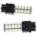 2Pcs White 3157 3156 Car Reverse Light Backup 68-SMD LED Bulb Lights 3057 304@