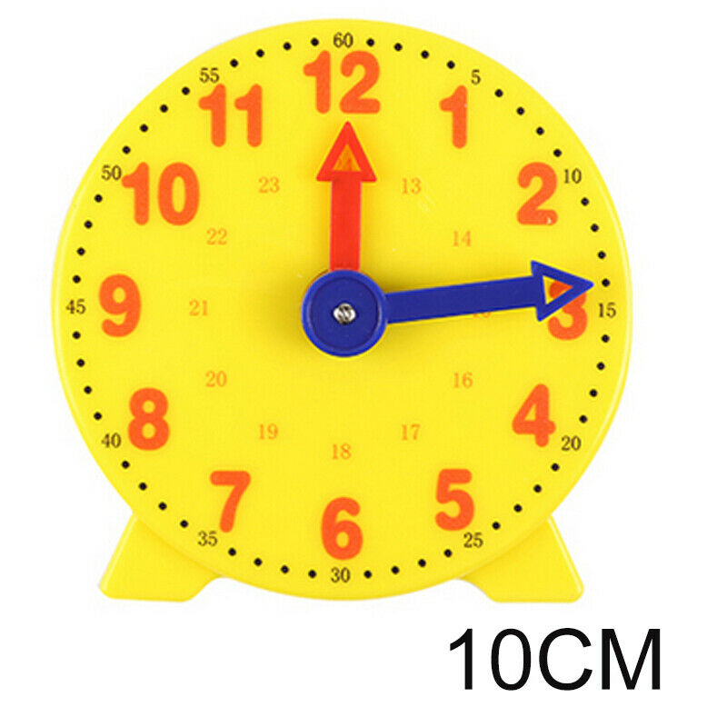Children Educational Toys Gift Clock Learn Time Math School Teacher Teaching Aid