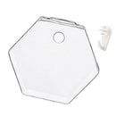 5 Pieces Hexagon Wall Hanging Plant Terrarium Glass Planter Vase, 13CM