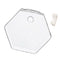 5 Pieces Hexagon Wall Hanging Plant Terrarium Glass Planter Vase, 13CM