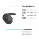 Bluetooth 5.0 Wireless Earphones Headphone Earbuds Mini Stereo Headset Black