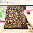 DIY Mandala Special Shaped Diamond Painting 50 Pages Notepad A5 Sketchbook