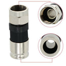 Rg6 F Type Connector Coax Coaxial Compression Fitting For Rg6 Coax Cable 20