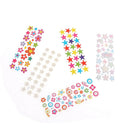 5Pcs/Lot Cute Star Flower Bubble Stickers Cartoon Kids Classic Toys Stickers 3CA