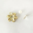 10Pcs Flower Rivet Stud Screw for Wallet Coat Jeans Bags Accessories