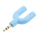 Audio Splitter U Jack, 3.5mm Male to 2 Female Socket Adapter, Stereo Cable