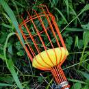 Deep Basket Farm Fruit Picker Stainless Steel Garden Tool Catcher With Cushion