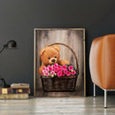 Full Round Drill Diamond Painting 5D DIY Romantic Bear Rhinestone Picture