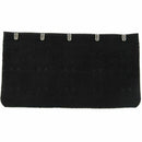 Black 5 Rows Hook and Eye Tape Extension Bra Strap Extender 5 Pcs for Women