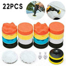 22pcs 3" Buffing Waxing Polishing Sponge Pads Kit Set For Car Pad Polisher K0Y9