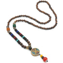 Handmade Ethnic Style Wooden Beads Sweater Chain Nepal Beads Accessories Li