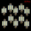 10x Festoon LED 31mm 16SMD Car Interior Dome Map Roof Reading Light Bulb DC 1 BX