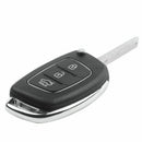Flip Key Shell fit for HYUNDAI ix45 Santa Fe Remote Key Case Fob 3-Button B E4F3