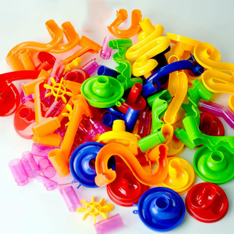 Marble Run Race Railway Toys(105 Pcs) Blocks Set Maze Construction Toys for Kids