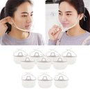 10pcs Clear Mouth Shield Guard Visor Protection Restaurant Hotel Food Maker