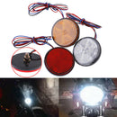 1Pc Motorcycle yellow round 24LED brake turn signal stop tail lights M&E