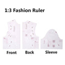 1:3 Women Cloth Design Ruler Drafting Template Garment Craft Prototype Ruler `US