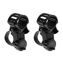 2 Pieces Torch Holder  Mounting Clip 360 Rotation for Cycling