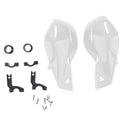 Motorcycle ATV 22mm Handlebar Hand Guard Protector Wind Shield White