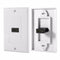 1/2 Port HDMI 2.0 Wall Face Plate Panel Cover Coupler Outlet Extender, White