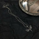 Korean Retro Hip Hop Angel Wings Pendant Stainless Steel Necklace Couple Jewe BX