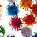 100pcs Cat Toys Ball Soft Crinkle Sparkle Balls Pom Pom Cat Balls Cat Ball 25mm