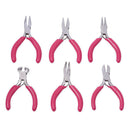 6Pc Half Round Flat Nose Jewelry Making Forming Beading Pliers Wire Wrapping