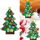 Kids Felt Christmas Tree Ornaments Xmas Gift DIY Door Hanging Wall Decor U5Q1
