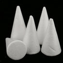 10pcs Cone Shape Styrofoam Foam Craft for DIY Handmade Party Home Decoration