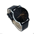 Fashion Women's Leather Stainless Steel Date Dress Quartz Analog Wrist Watch