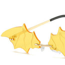 3Pcs Chic Bat Shaped Rimless Sunglasses UV400 Designer Sun Glasses Halloween