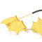 3Pcs Chic Bat Shaped Rimless Sunglasses UV400 Designer Sun Glasses Halloween