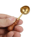 Retro Fire Wax Seal Stamp Metal Wax Stick Wood Handle Sealing Wax Spoon A