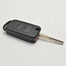 2 Button Flip Remote Key Case HU64 Blade FOB For Mercedes Benz A C E S W168 H7M2