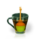 1Pcs Silicone Thumb Tea Infuser Filter Tea Coffee Spice Holder Creative Tea L6T5