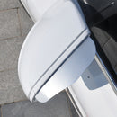 1 Pair Aluminum Alloy Car Rearview Side Mirror Rain Shade Sun Visor Eyebrow