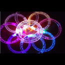 3PC Fashion LED Flashing Bracelet Luminous Wristband Party Bar Gift Acrylic MOAU