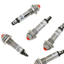 10pcs 8mm 24V DC Red LED Metal Indicator Signal Light Lamp XD8-2