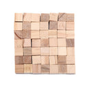 50Pcs wooden square tiles for crafts wood family fun board games accessory M&O
