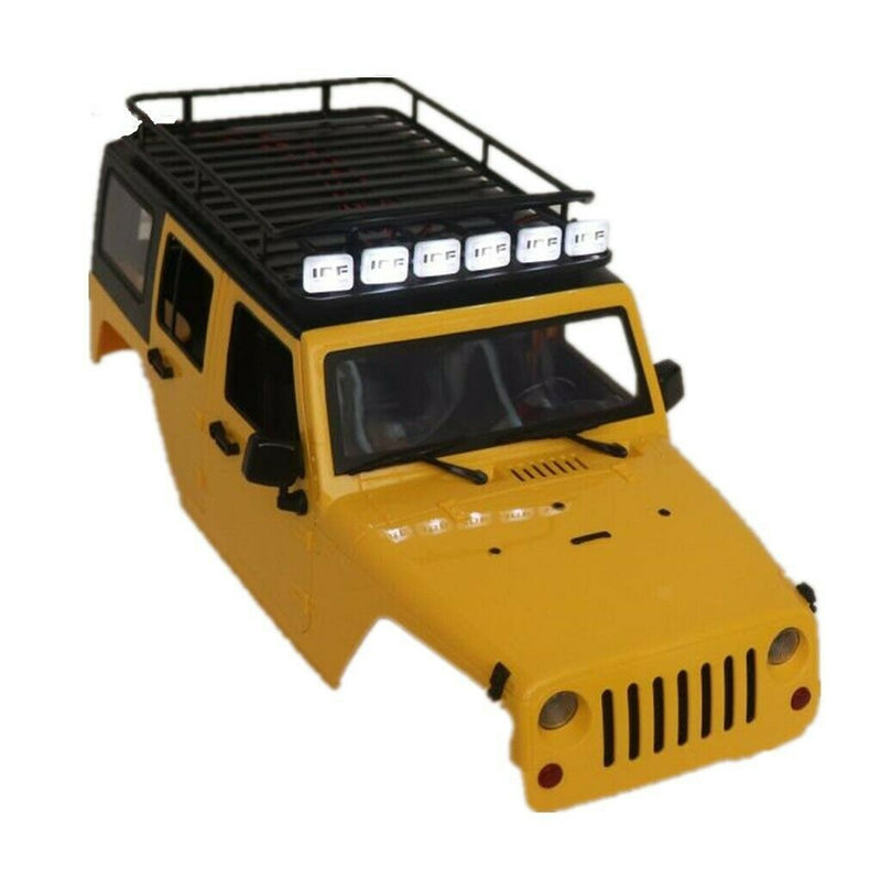 RC 1:10 Roof Luggage Rack 6 LED Lights Bar for D90 RC4WD SCX10 Axial