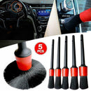 5Pcs Car Detailing Brush Set Detail For Cleaning Wheel Air Emblems Engine J2H4