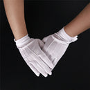 1Pair White Formal Gloves White Honor Guard Parade Santa Women Men InspecFES