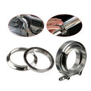 Stainless Steel V Band Flat Flange Clamp Kit Assembly - 3 Inch Inner 76mm V E2R9