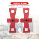 2pcs Dovetail Ruler Cut Wood Joints Gauge Dovetail Marking Gauge Template Tool