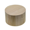 Unpainted Wooden Storage Box Case Round for Jewelry Small Gadgets Gift Wood DIY