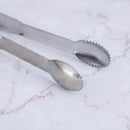 Food Stainless Steel Sugar tongs With Teeth Tea Coffee Cubes Ice Cube Clip JR