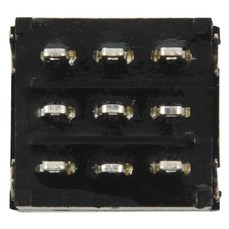 Black 3PDT 9-Pin Guitar Effects Stomp Switch Pedal Box Foot Metal True Bypa
